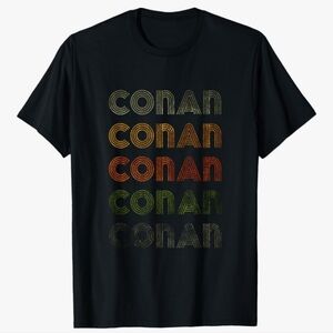 Love Heart Conan Tee Grunge Vintage Style Black Conan T-Shirt